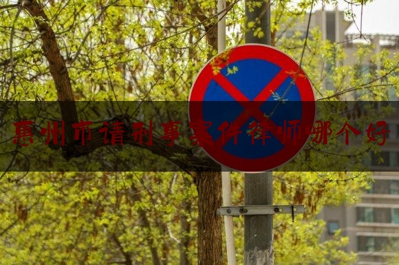 惠州市请刑事案件律师哪个好（惠州刑辩律师）