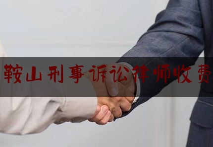 鞍山刑事诉讼律师收费（鞍山知名律师事务所咨询怎么收费）