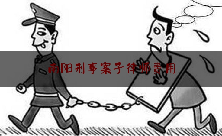 南阳刑事案子律师费用