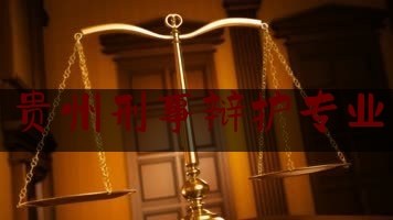 贵州刑事辩护专业