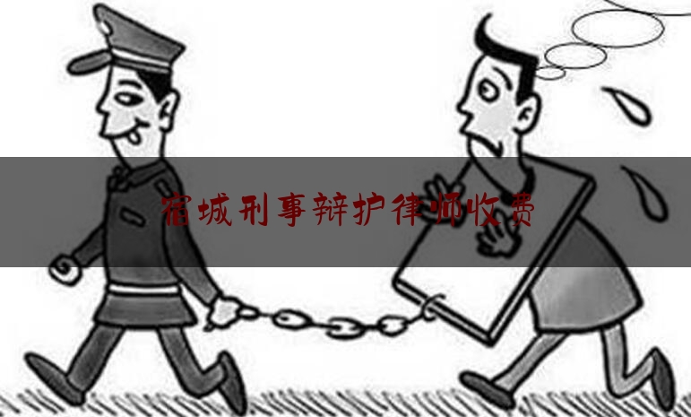 宿城刑事辩护律师收费（宿城刑事辩护律师收费多少钱）