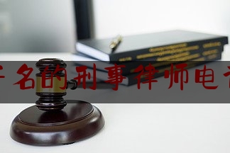 著名的刑事律师电话（著名刑事辩护律师电话）