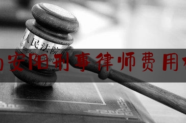 河南安阳刑事律师费用标准（法律问题打什么电话）