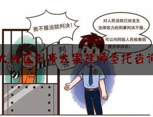 大兴区刑事大案律师委托咨询（大兴刑事案件律师）