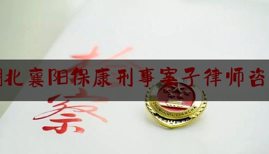 普及一下湖北襄阳保康刑事案子律师咨询,湖北保康黑社会