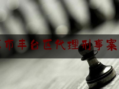 北京市丰台区代理刑事案律师（北京丰台区刑事辩护律师）