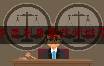 东营刑事案律师推荐（东营刑事案件律师）