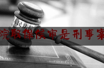 检察院取保候审是刑事案件吗（检察院的取保候审是什么意思）