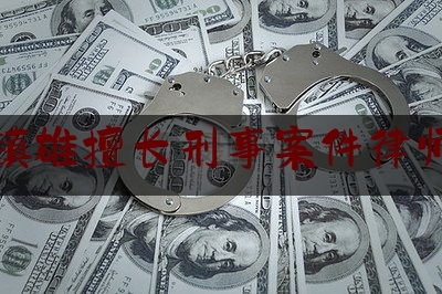 镇雄擅长刑事案件律师（镇雄县最好的律师）