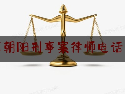 北京朝阳刑事案律师电话咨询（朝阳刑事律师所）