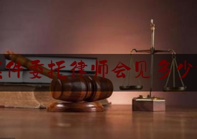 刑事案件委托律师会见多少钱济南