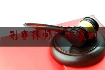 刑事律师索赔案例（刑事律师索赔案例分享）