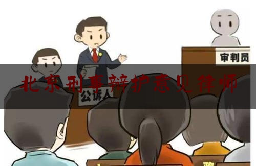 北京刑事辩护意见律师（北京刑事辩护案律师）