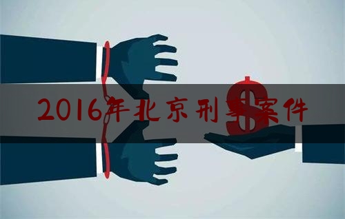 2016年北京刑事案件（2020年北京刑事案件）