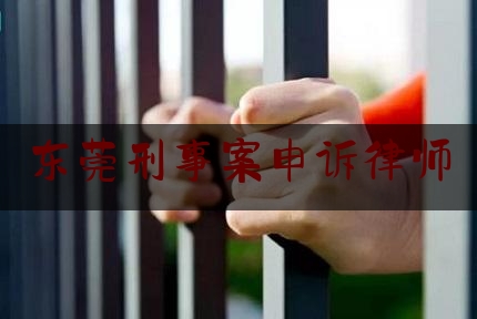 东莞刑事案申诉律师（东莞刑事案申诉律师费用多少）