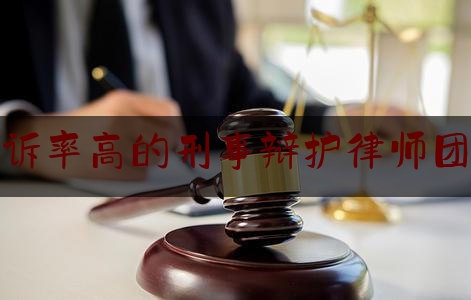 胜诉率高的刑事辩护律师团队（刑事案件知名辩护律师）